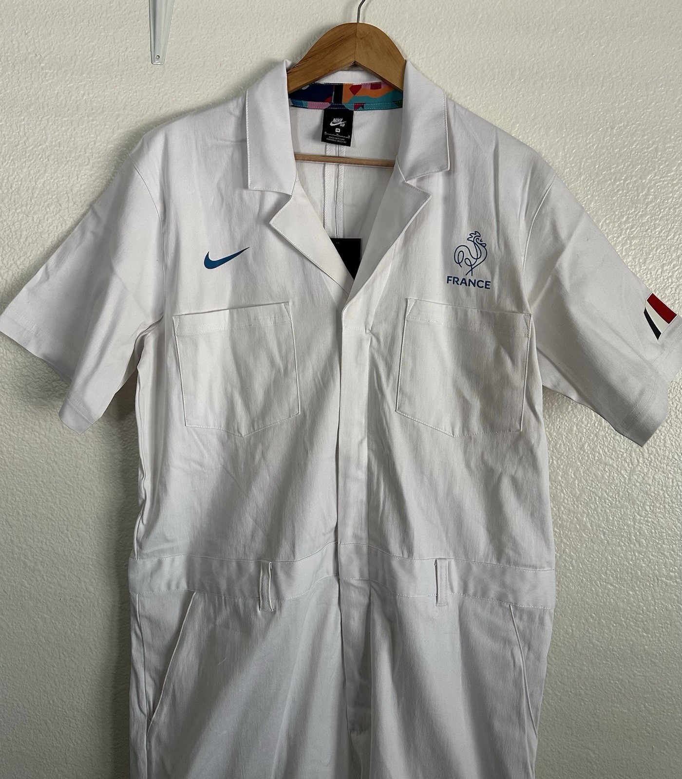 Nike SB Parra Olympics France Federation Skate Jumpsuit Coveralls Men Sz Medium
