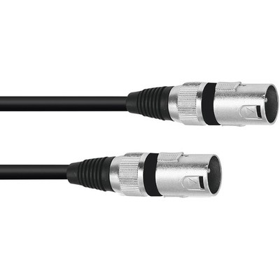 Omnitronic 3022075A XLR Adapterkabel [1x XLR-Stecker 3 polig - 1x XLR-Stecker...