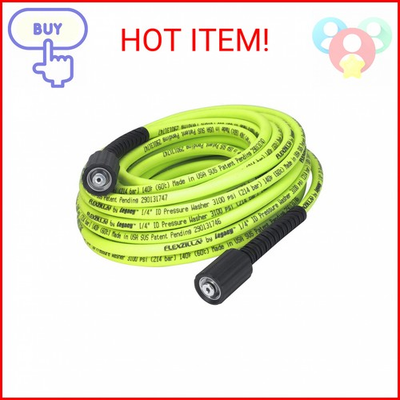 #ad #ad Flexzilla Pressure Washer Hose with M22 Fittings 1 4 in. x 50 ft. ZillaGreen $74.19