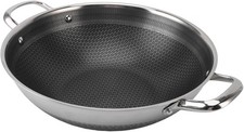 11 inch Stainless Steel Wok Pan, 316 28cm/11inch,