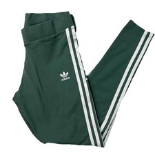Adidas originals 3 striped leggings in green women  s size medium
