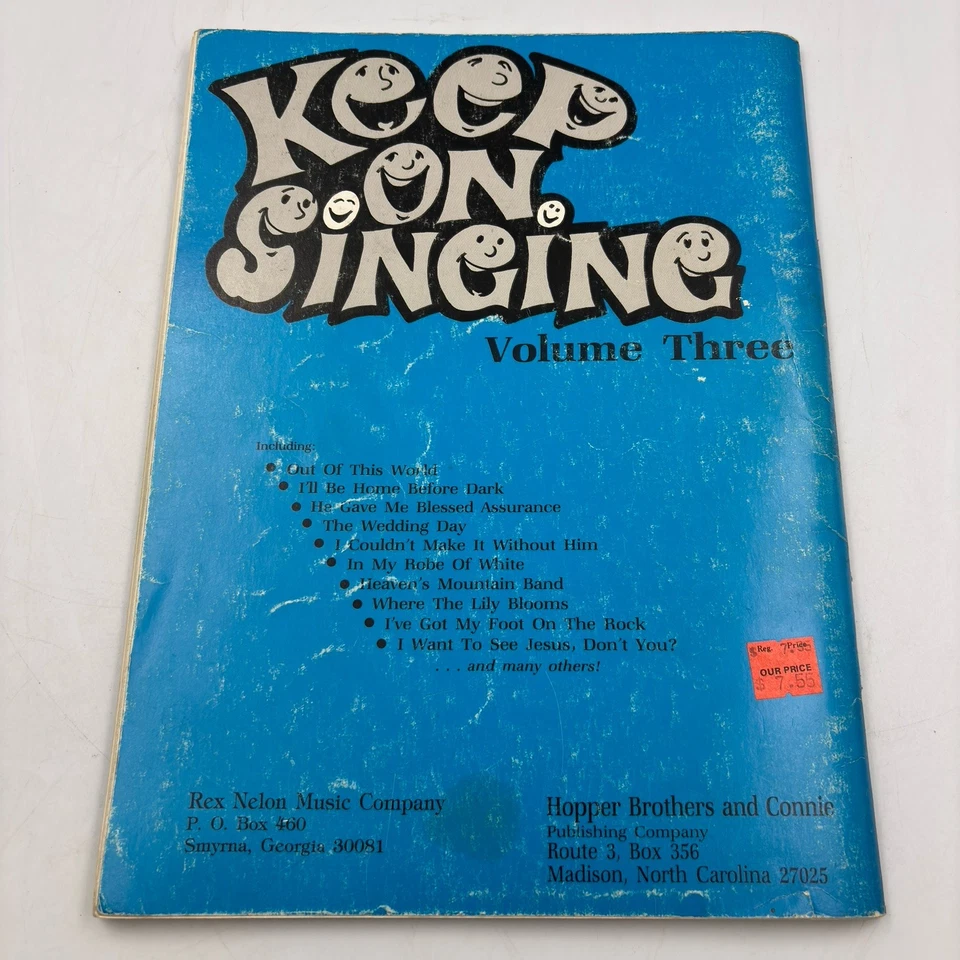 Keep On Singing Volume Three Nolan Southern Gospel Music Song Book Sheet Music - Image 2 of 4