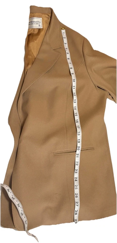 Levi Strauss & Co., винтажный, желтовато-коричневый женский блейзер, размер 36, производительность, большой размер - Изображение 3 из 4