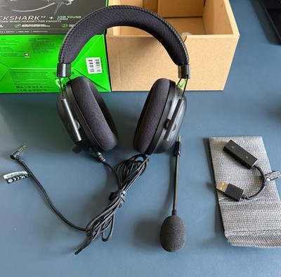 Razer BlackShark V2 + USB Sound Card   komplett in OVP, wie neu