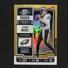 2023 Contenders Optic - Rookie Ticket Tanner McKee #94 Orange Prizm /50 (RC)