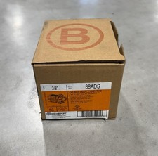  50 QTY BRIDGEPORT 38ADS Double Snap Cable Connector 3/8" Zinc Die Cast NEW