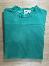vintage 80's EASTERN MOUNTAIN SPORTS heavy cotton LONG SLEEVE green HIKING gorp