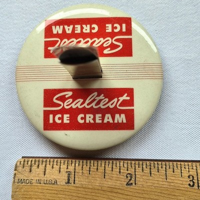 Sealtest Ice Cream celluloid & metal Cafe/Diner Menu Holder dairy advertising