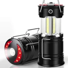 2 Pack Camping Lanterns Camping Accessories USB Rechargeable and Battery Powered