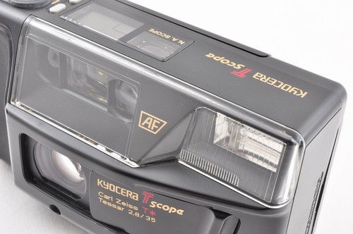 Kyocera T Scope Yashica T3 Point & Shoot 35mm Film Camera With Carl Zeiss Lens - Picture 3 of 14