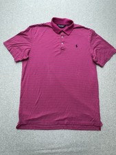 Polo Golf Ralph Lauren Polo Shirt Mens Large Striped Classic Fit Embroidered