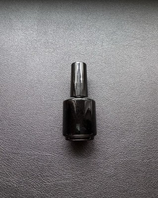 15ml/0.5oz Black Glass Bottle with Brush   Refillable Beauty Container Add Logo