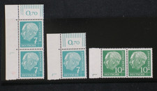 Bund Heuss lumogen Lot Nr. 181y  + 183y  mit Kennbuchstaben L - der Papierart