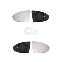 Spiegelglas Mit Haltefuss Set FüR VW Golf VII AsphäRisch + Konvex Beheizbar