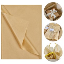 Brown Tissue Paper 100 Sheets, 20"X14" Tissue Paper Bulk for DIY Crafts brown