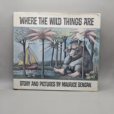 Where The Wild Things Are By Sendak HC DJ Early Printing $3.95 Very Good
