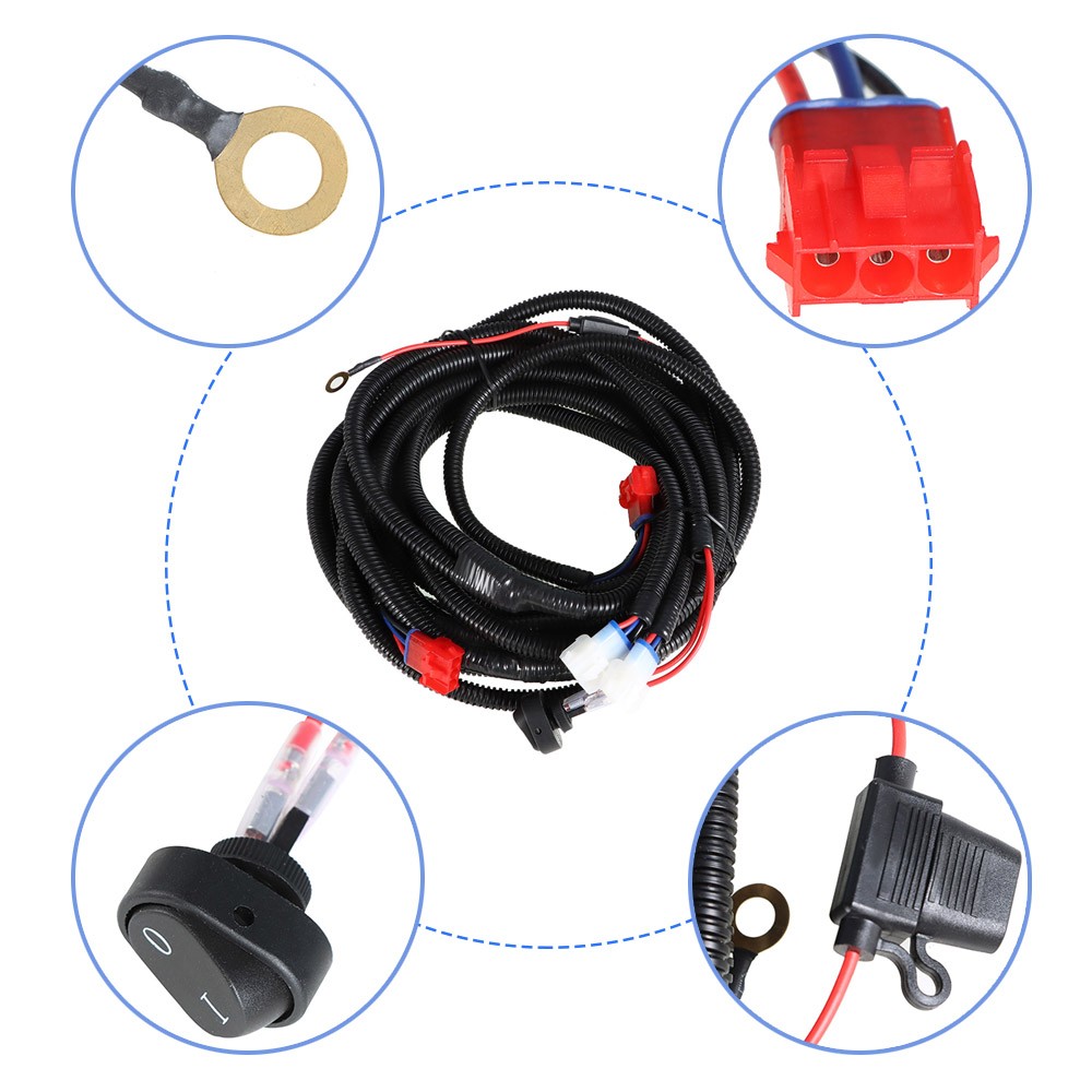 For Club Car DS 93+ G&E LED Light Kit Adjustable Headlights / Tail Lights