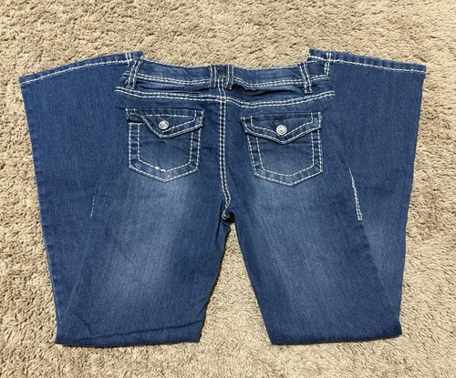 Xhilaration Youth Girls Jeans Size 14 Denim - Picture 6 of 7