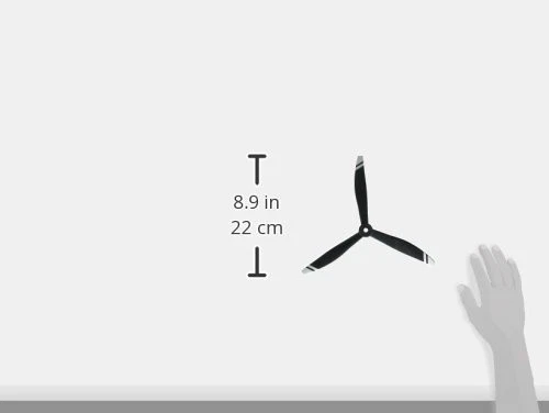 Hélice de 3 palas E-Flite 11 X 7,5 SR 22T para juguetes y juegos de aviones de radiocontrol Foto 3 de 3