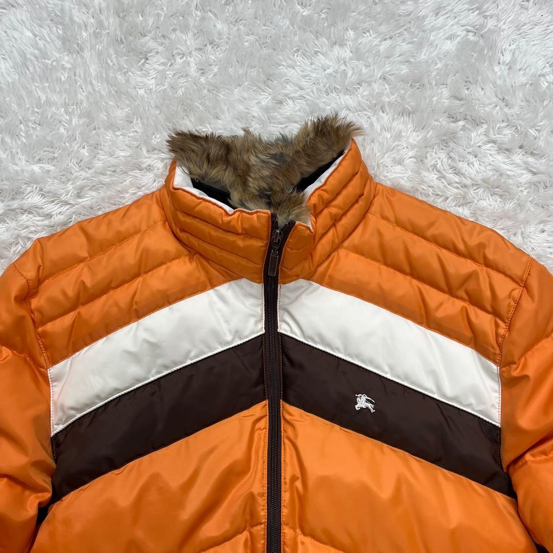 BURBERRY BLACK LABEL Down Jacket Size M Orange From Japan thumbnail 17