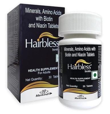 Mankind Pharma Hairbless 30 Table for hair growth SF.