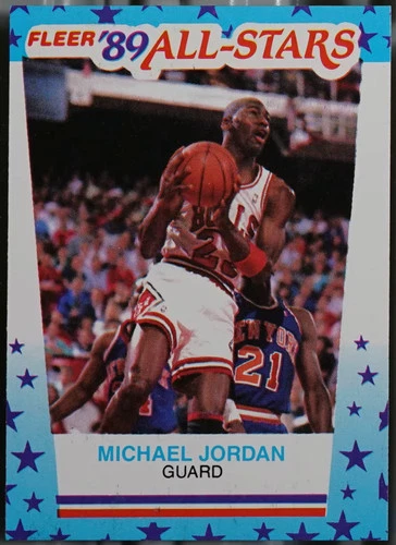 1989-90 Fleer - Stickers Basketball Michael Jordan #3 NM
