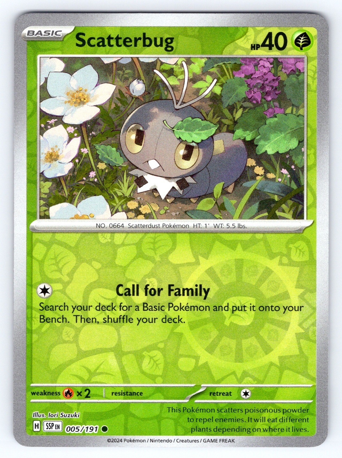 Scatterbug Common SV08: Surging Sparks 005/191 NM