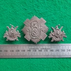 WW2 South African Cape Town Highlanders Bronze Glengarry Badge & Matching Collar