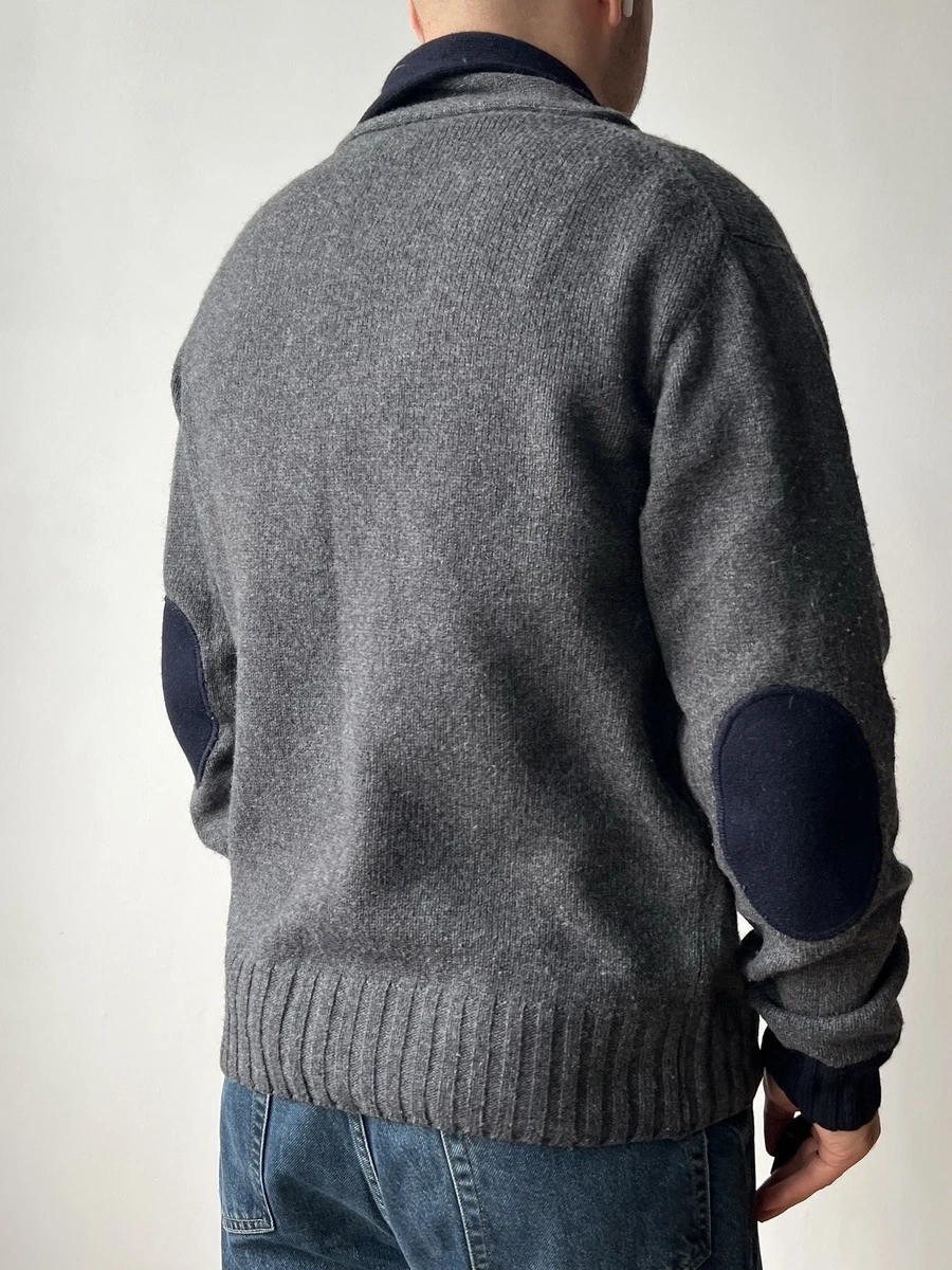 Cárdigan HACKETT London Lana Cachemira Gris L-XL Italia