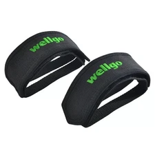Wellgo Fixed Gear Single Speed ​​Mtb Road Bike Bicycle Pedal Straps, Black,We31_