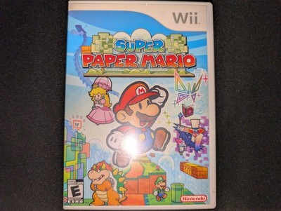 Super Paper Mario - Nintendo Wii, 2007, Good Condition