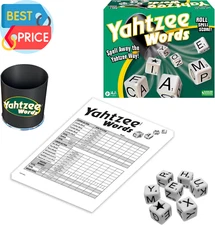 Games Yahtzee Words USA, Family Word Game Version of Yahtzee for 2 or More Playe