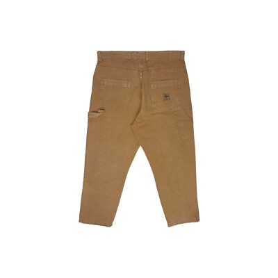 Stussy gewaschene Leinwand Arbeitshose goldbraun Herren 32w 29l