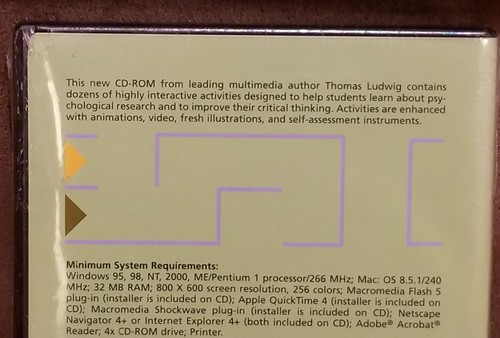 PsychInquiry: Student Activities in Research and Critical Thinking CD-ROM - Picture 4 of 4