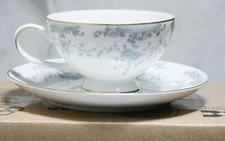 Seville 5303 Imperial China Fine China Floral Design Tea Cup Saucer blue roses