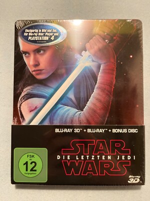 Star Wars: Die letzten Jedi 3D Steelbook + 2D Blu-ray NEU & OVP