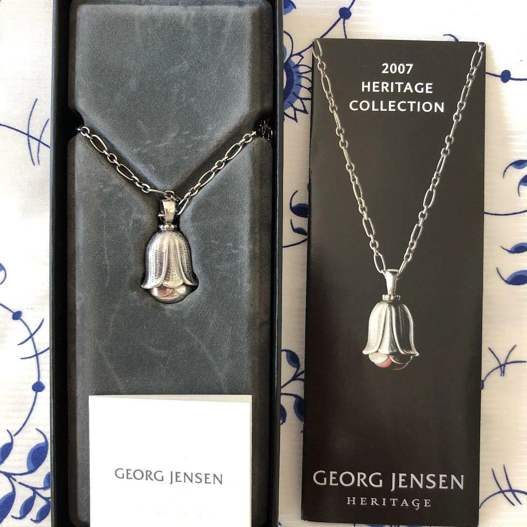 Georg Jensen Necklace Pendant 2007 Sterling Silver HERITAGE COLLECTION #12778