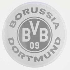 BVB Aufkleber Spiegelfolie Autoaufkleber Logo silber rund BVB Fanartikel Shop