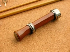 Up Locking Slide Band Reel Seat - Walnut & dark nickel hardware - .650 size