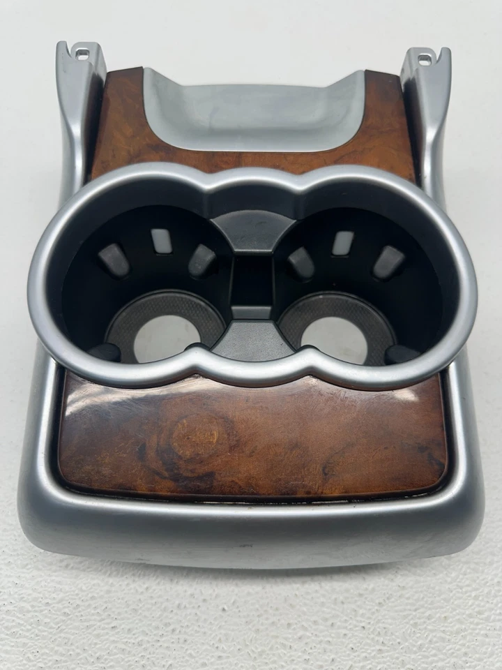 Mercedes-Benz R350 W251 2007-2013 consola central portavasos madera grano OEM Foto 4 de 4