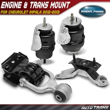 4x Auto Trans Engine Motor & Transmission Mount for Chevrolet Impala 2012-2013