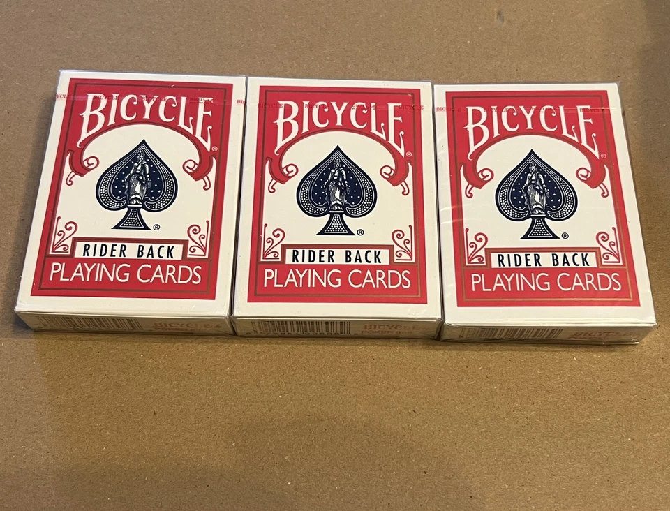Cartes Bicycle Rider Back rouges