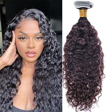 Curly Tape in Hair Extension Loose Curly Skin Weft Tape in Human Hair 40Pcs 100g