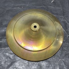Solid Brass Spun 9 1/2 vase cap New Old Stock Unfinished