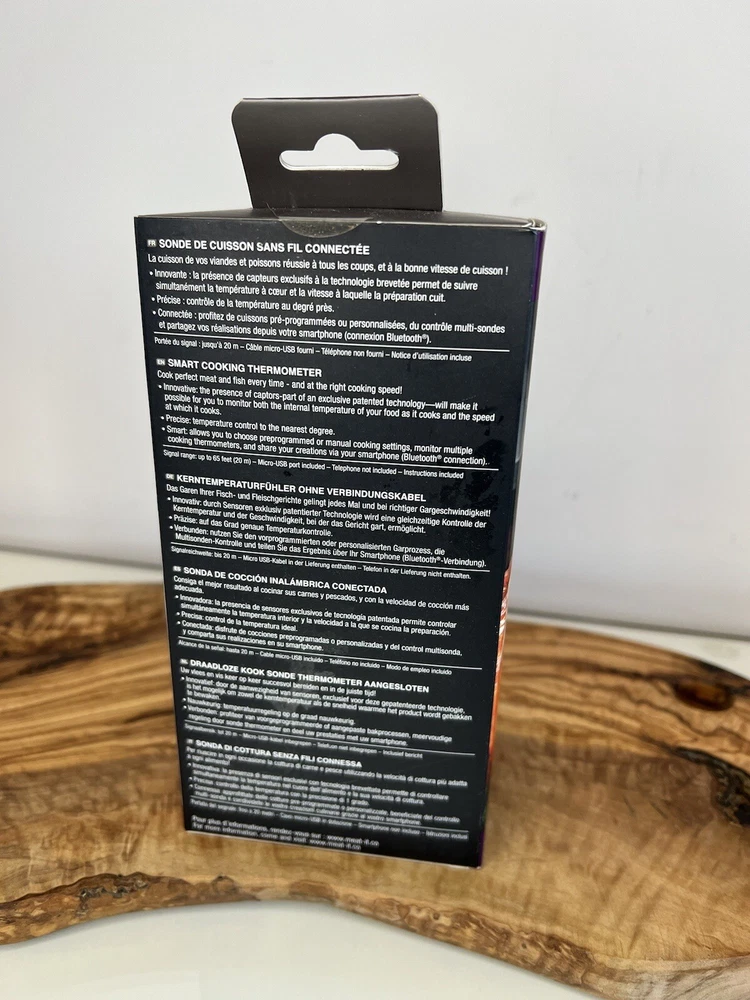 Meat Thermometer Meat It Bluetooth Wireless Grill and BBQ Cooking Sensor Mastrad