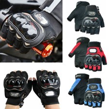 Pro-Biker Half Finger Gloves Motorbike Riding Motorcycle Cycling Bicycle Gloves