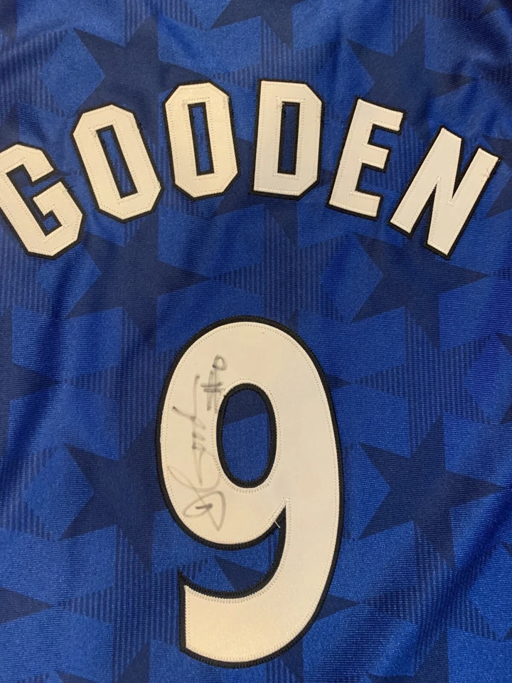 德鲁·古登正品球衣奥兰多魔术队 9 号锐步复古亲笔签名签名 — 第 3/4 张图片