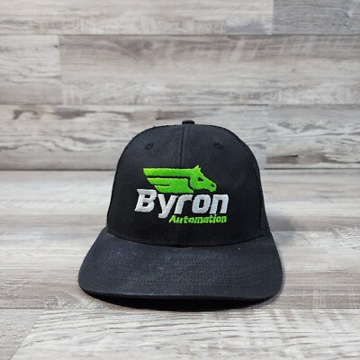 Byron Automation Cap Hat Adult Mens Adjustable SnapBack Trucker Meshback 