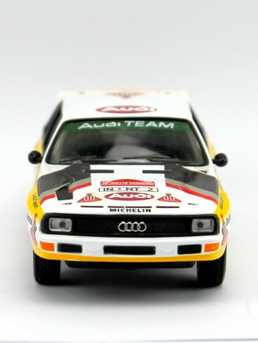 VOITURE MINIATURE - AUDI QUATTRO SPORT AUDI TEAM N°2 TOUR CORSE 1:43 MODÈLE AUTO - Imagen 2 de 7