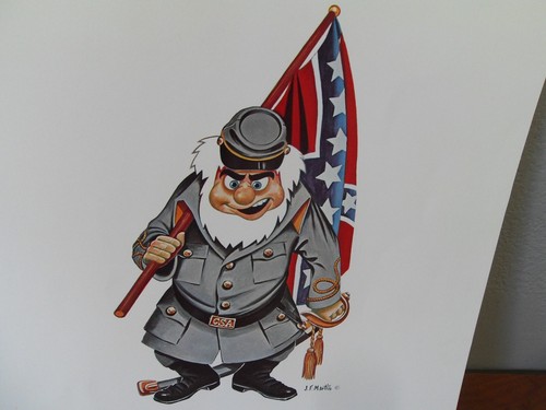 James F Martin Civil War 11"X14" Prints "Forget It" & "Forget Hell" Vtg 1958 &61 - Foto 9 di 22
